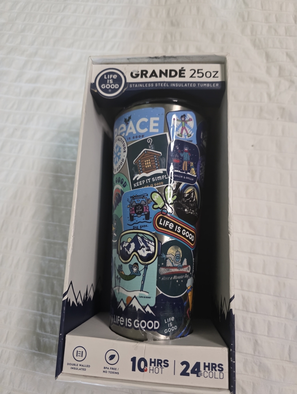 Life Is Good Grande 250z Stainless Steel Insulated Tumbler